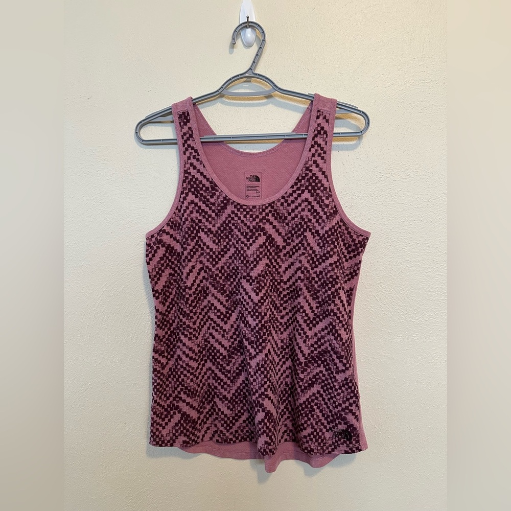 The North Face Flash Dry Women's Dark Blush Polyester Tank Shirt Top Size Small